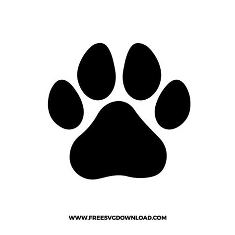 Download Free Split Paw Prints, svg Cut File Files For Crafts