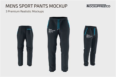 Download Free Sport Pants Mockup - Front View PSD Generator