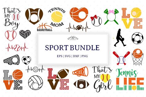 Download Free Sport SVG Bundle Files