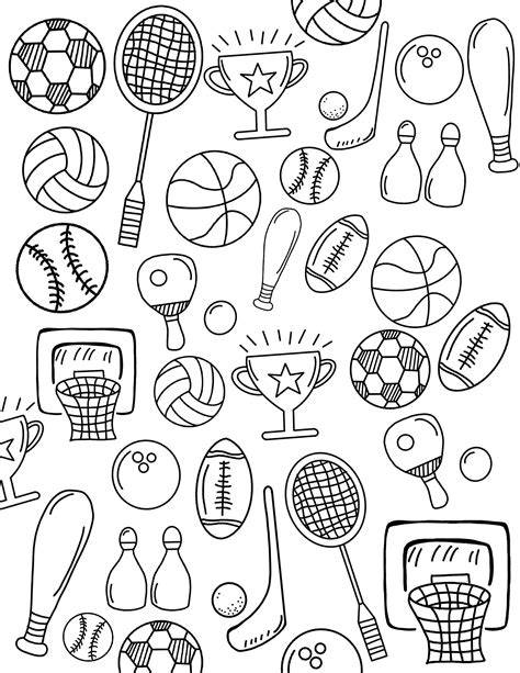 Free Sports Coloring Pages