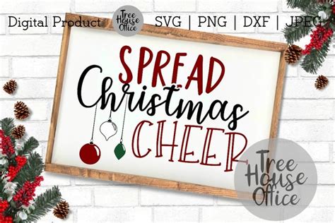 Download Free Spread a Little Christmas Cheer Commercial Use DXF Files
