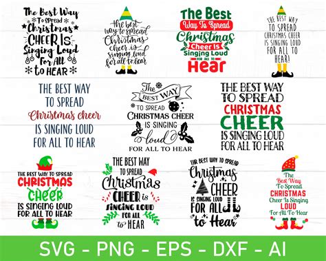Download Free Spread a Little Christmas Cheer Files DXF Files