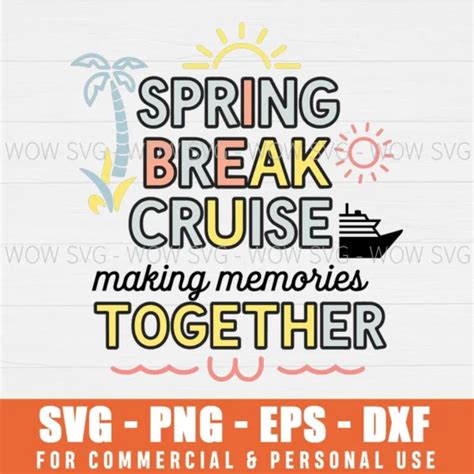 Download Free Spring Breakw Cricut SVG DXF Files