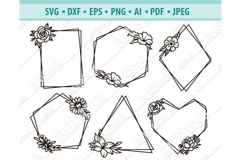 Download Free Spring Flower Frame - SVG File, DXF File Commercial Use
