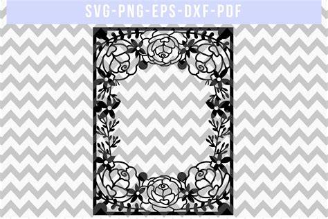 Download Free Spring Flower Frame - SVG File, DXF File Commercial Use For Crafts