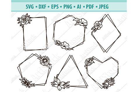 Download Free Spring Flower Frame - SVG File, DXF File Commercial Use Free PSD Mockups