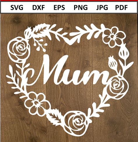 Download Free Spring Flower Frame Mom - SVG file,DXF File Crafts