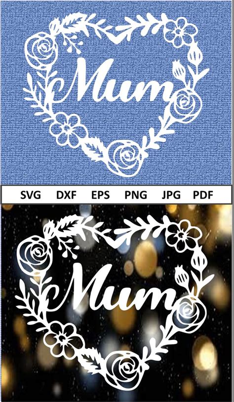 Download Free Spring Flower Frame Mom - SVG file,DXF File Silhouette For Crafts