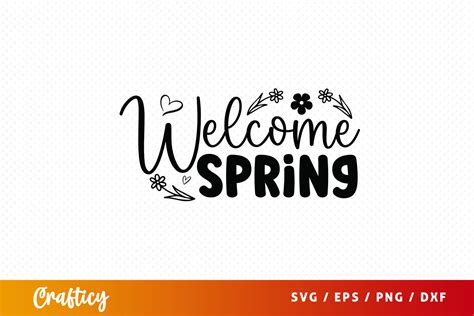 Download Free Spring Flower Frame Welcome - SVG File,DXF File Cricut SVG for Cricut