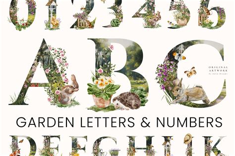 Download Free Spring Garden Lettering For Cricut