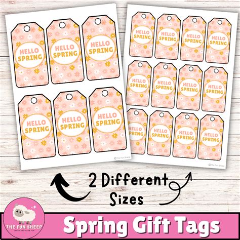 Download Free Spring Gift Tags For Silhouette