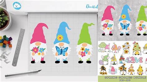 Download Free Spring Gnomes SVG Cut-Files For Cricut