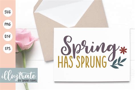 Download Free Spring Has Sprung SVG Cut File Creativefabrica
