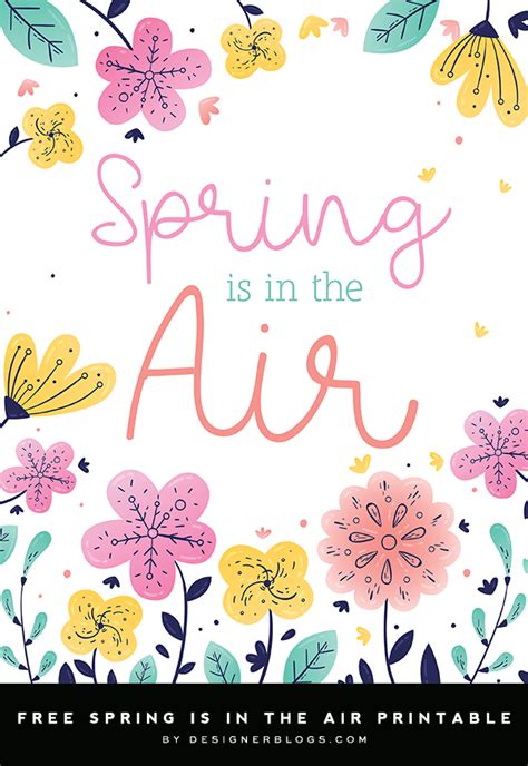 Download Free Spring Is In The Air Printable