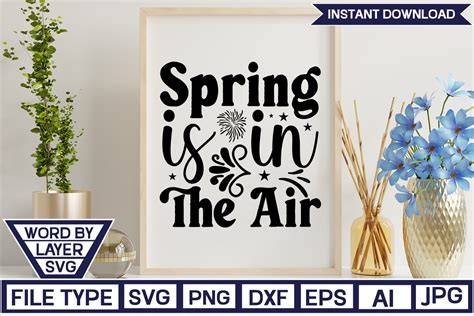Download Free Spring Is In The Air SVG Cut File Cut Files