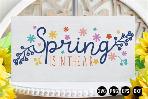 Download Free Spring Is In The Air SVG Cut File for Cricut Machine