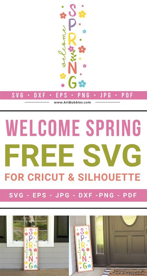 Download Free Spring Porch Sign SVG Cut File Cricut SVG Free PSD Mockups