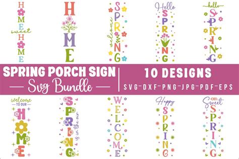 Download Free Spring Porch Sign SVG Cut File Cut Images