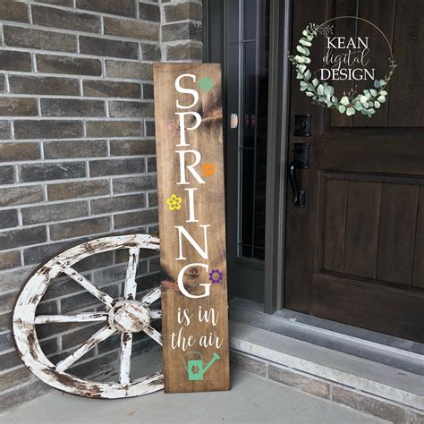 Download Free Spring Porch Sign SVG Cut File for Cricut Machine