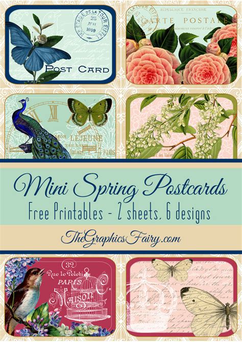 Download Free Spring Postcards Creativefabrica For Crafts