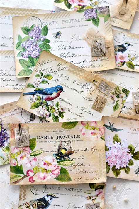 Download Free Spring Postcards Silhouette For Crafts