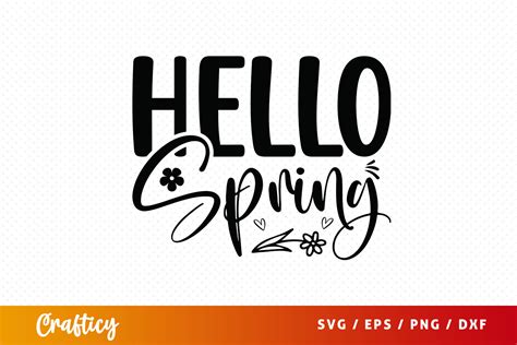 Download Free Spring SVG, Hello Spring, Hello, Welcome Spring, Hearts, HelloSpring Silhouette DXF Files