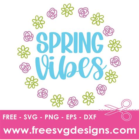 Download Free Spring SVG Cut File Commercial Use DXF Files