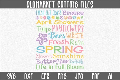 Download Free Spring Subway Art SVG Cut File - Easter - SVG - DXF - PNG - JPEG - Printable