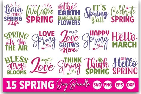Download Free Spring Svg Bundle Commercial Use