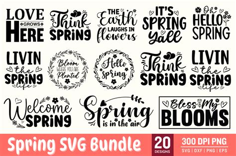 Download Free Spring Svg Bundle Cricut SVG For Crafts
