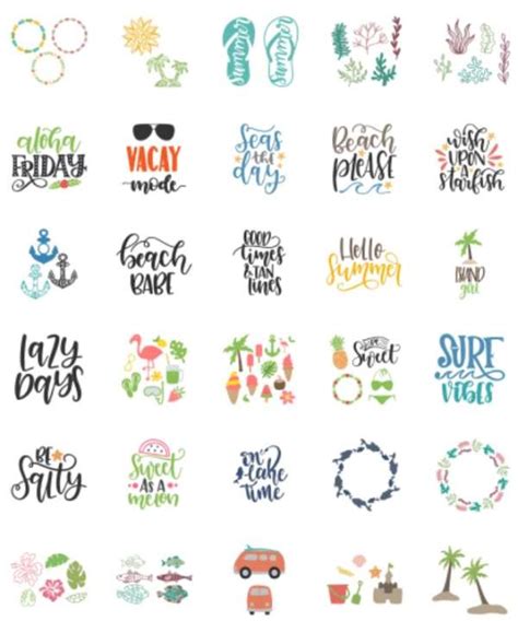 Download Free Spring and Summer Bundle | M26 For Crafts