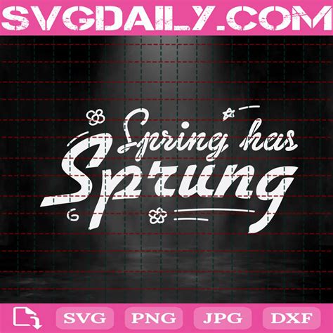 Download Free Spring has sprung svg DXF Files