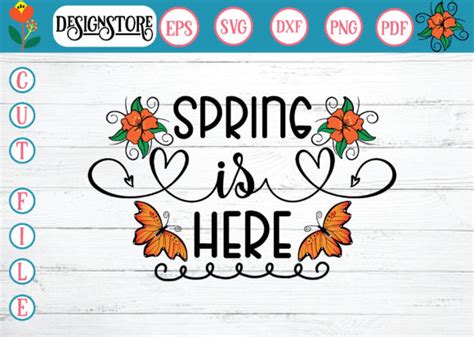 Download Free Spring is here svg Creativefabrica