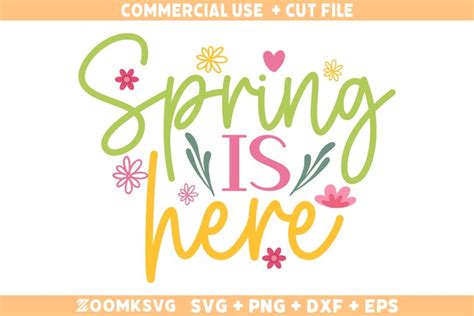 Download Free Spring is here svg Easy Edite