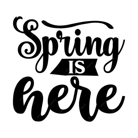 Download Free Spring is here svg Silhouette