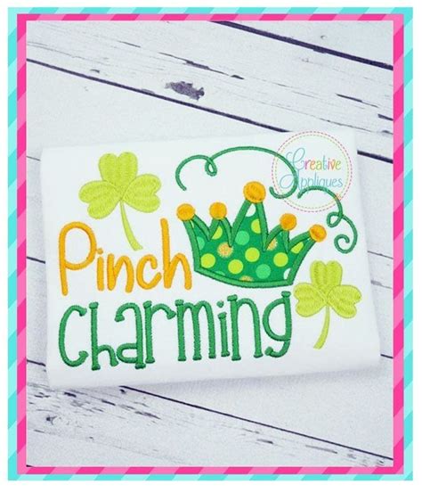 Download Free St Patricks Day Pinch Charming Embroidery Applique Design Files