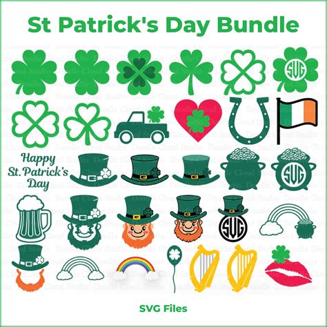 Download Free St. Patrick's Day Clover Bundle Files For Crafts