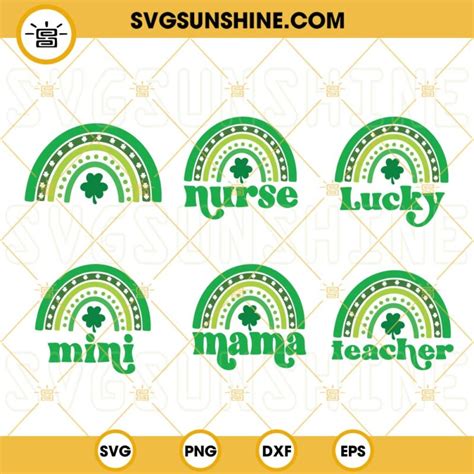 Download Free St. Patrick Was Italian Shamrock Rainbow DXF Files