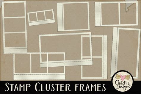 Download Free Stamp Cluster Frames Clipart Files