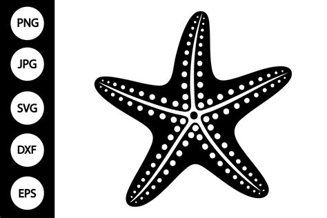 Download Free Starfish - SVG File, DXF File Commercial Use For Crafts