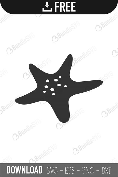 Download Free Starfish - SVG File, DXF File Cut Files
