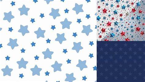 Download Free Stars Shades of Blue Textured Pattern Backgrounds Cameo