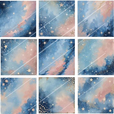 Download Free Stars Shades of Blue Textured Pattern Backgrounds Commercial Use For Crafts