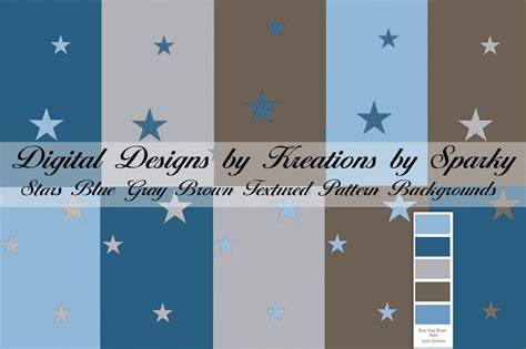 Download Free Stars Shades of Blue Textured Pattern Backgrounds Crafts