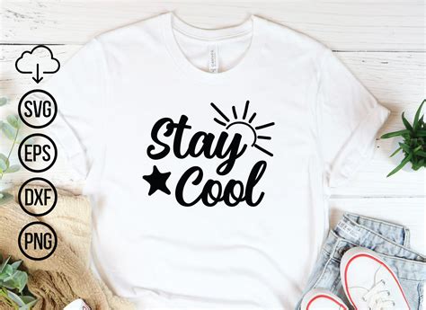 Download Free Stay Cool This Summer SVG Cut File Commercial Use DXF Files