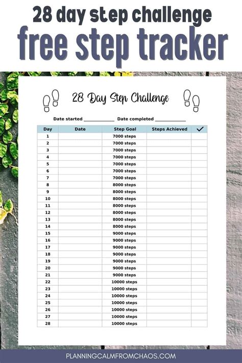 Free Step Challenge Template