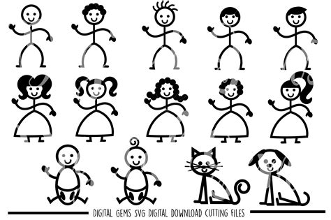 Download Free Stick Figure SVG / DXF / EPS / PNG Files Cut Files