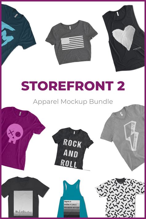 Download Free Storefront 2 Apparel Mockup Bundle PSD Templates TIFF Files Images