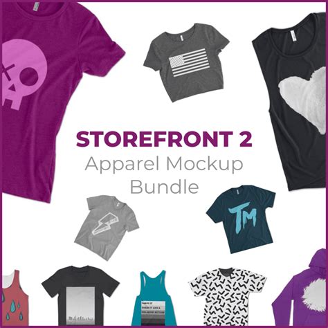 Download Free Storefront 2 Apparel Mockup Bundle PSD Templates TIFF Files PSD Files