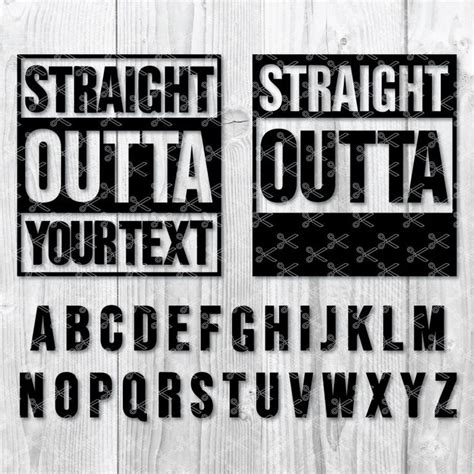Download Free Straight Outta Commercial Use DXF Files